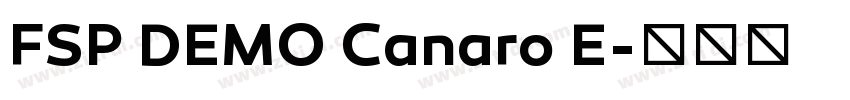 FSP DEMO Canaro E字体转换 FSP DEMO Canaro E字体转换